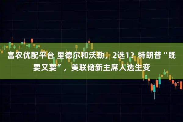 富农优配平台 里德尔和沃勒，2选1？特朗普“既要又要”，美联储新主席人选生变